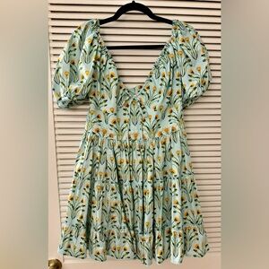 Agua By Agua Bendita Manzanilla Diente De Leon Amanecer Mini Dress